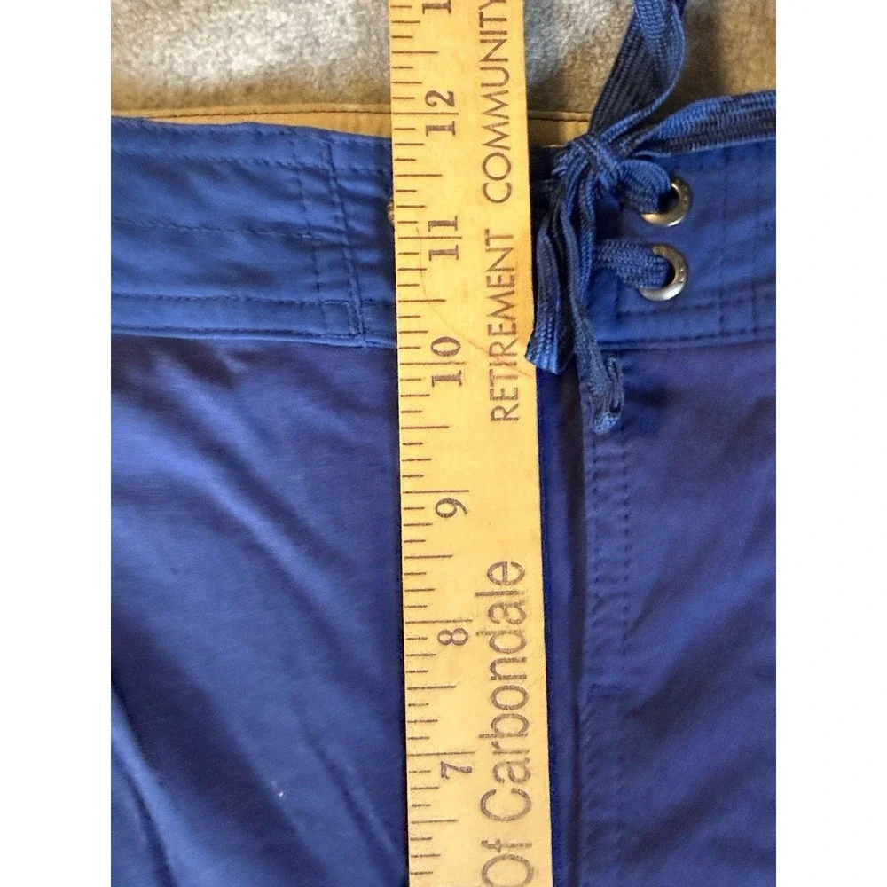 Patagonia Stretch Wavefarer Board Shorts Mens 34 Blue Beach Fish Water sports